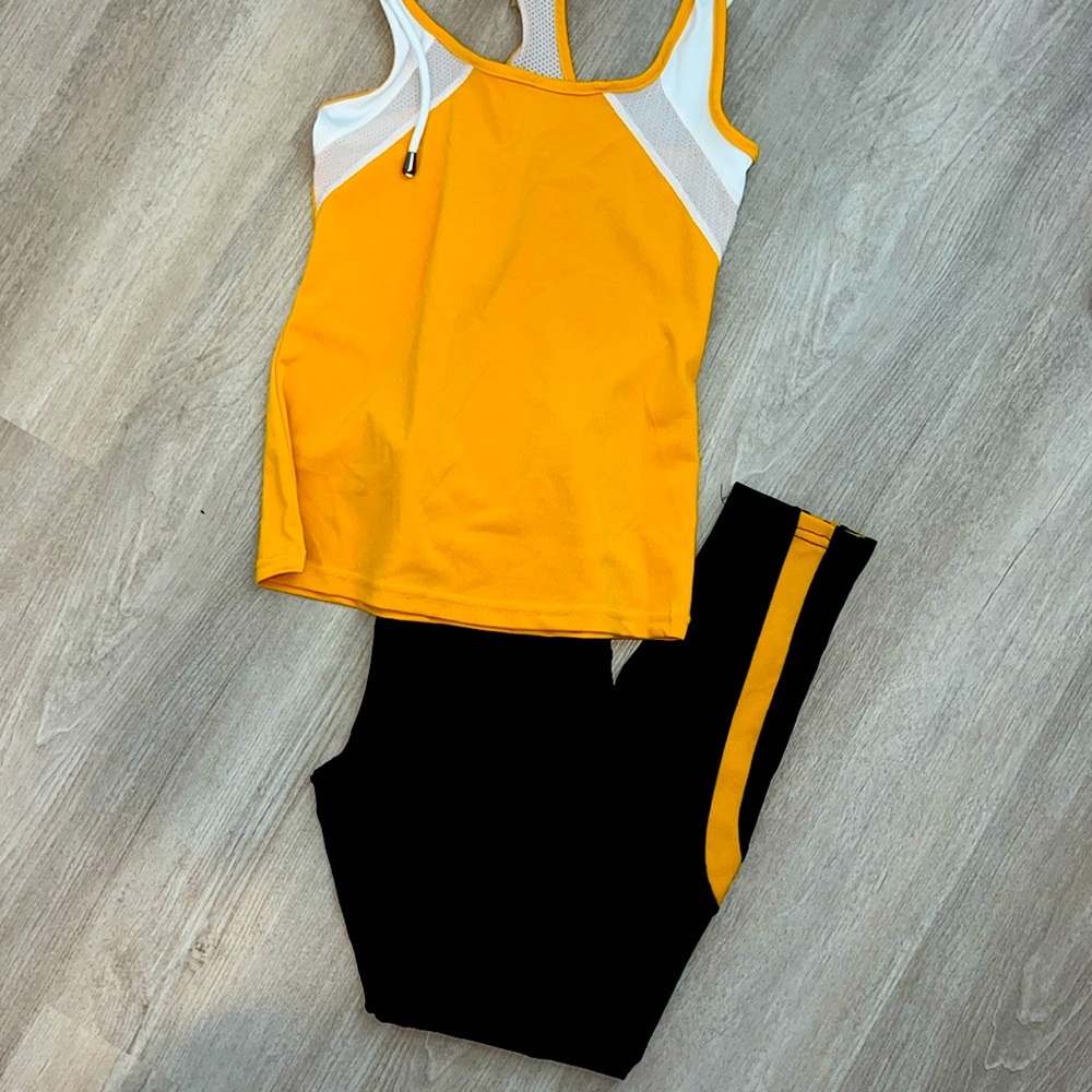 Black and Yellow Athletic Set